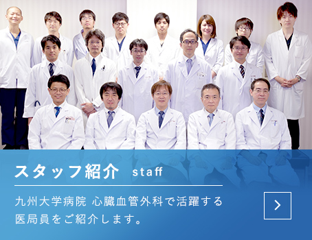 スタッフ紹介　九州大学病院 心臓血管外科で活躍する医局員をご紹介します。